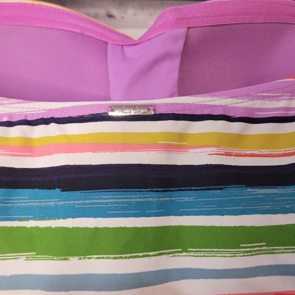NWOT Anne Cole Painted Sky Tankini size M - Picture 3 of 4